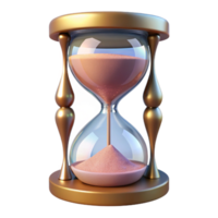 serene rustic Hourglass with Glittering Sand Isolated high resolution png