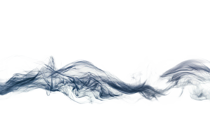 Blue smoke flows in wispy patterns png