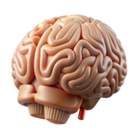 beautiful vintage Human Brain with Nanotech Implants Cutout Element png