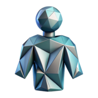 stunning traditional Human Form Abstracted in Geometric Shapes Isolated Element professional png