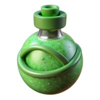 serene minimalist Hydroponic Nutrient Solution Isolated with Green Tint professional png