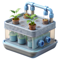 impressive modern Hydroponic System with Water Pump Detail Cutout png