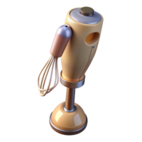 magnificent rustic Immersion Blender with Chopping Blade Isolated detailed png
