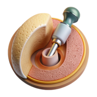 impressive creative Implant Insertion Illustration Medical Procedure Cutout detailed png