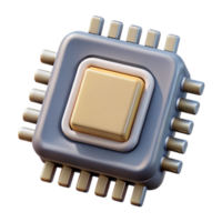 impressive minimalist Implant Microchip Detailed Render Isolated Element professional png