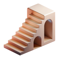 wonderful abstract Impossible Staircase Cutout with High Contrast Lighting high quality png
