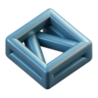 serene vintage Impossible Geometry Isolated on Transparent Background high resolution png