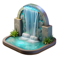 wonderful abstract Indoor Waterfall Feature Cascading Water Transparent original png