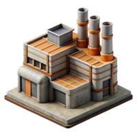 serene modern Industrial Complex Design Side Angle Isolated high resolution png