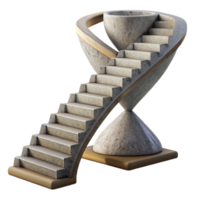 beautiful classic Infinite Staircase Ascending Time Loop Isolated png