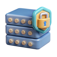 elegant minimalist Inherited Data Secure Server Icon Transparent Background genuine png