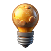 extraordinary minimalist Inherited Knowledge Symbolic Lightbulb Transparent Background png