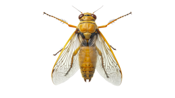 Detailed view of a cicada on a plain background png