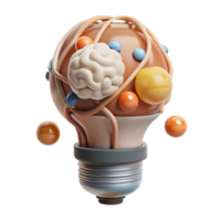 serene minimalist Innovative Science Project Brainstorm Transparent Background png