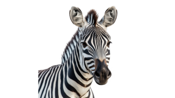 Close view of a zebra in natural light png