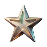 vibrant rustic Inspiration Star Cutout with Sparkling Effect and Transparent Background high resolution png