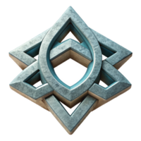 wonderful artistic Inspiration Symbol Cutout with Geometric Design and Transparent Background original png