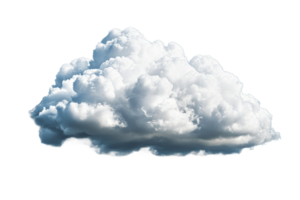 Puffy white cloud floating in a clear sky png