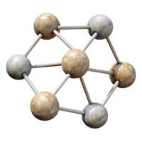impressive modern Interconnected Nodes Network with Transparent Background high quality png