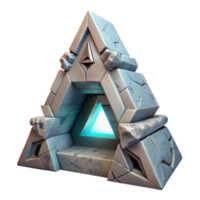 wonderful rustic Interdimensional Portal Triangular Shape Cutout exclusive png