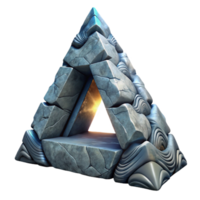 wonderful abstract Interdimensional Portal Triangular Shape Cutout genuine png