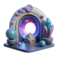 magnificent artistic Interdimensional Travel Isolated with Portal Effect high resolution png