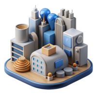 magnífico moderno Internet do coisas dispositivos dentro inteligente cidade meio Ambiente isolado autêntico png