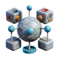 stunning abstract Internet of Things Network Transparent Background authentic png