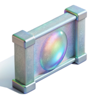 impressive creative Invisible Barrier Technology Shimmering Effect Transparent Background premium png