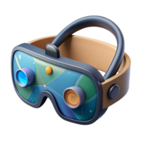 serene artistic Invisible Smart Glasses Augmented Reality Display Transparent Background detailed png