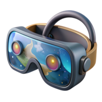 impressive artistic Invisible Smart Glasses Augmented Reality Display Transparent Background high quality png