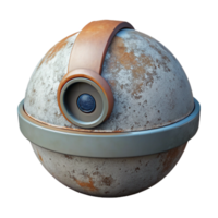 vibrant rustic Invisible Surveillance Camera Dome Shape Cutout Element exclusive png