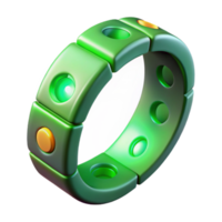 impressive abstract Invisible Tech Bracelet Glowing Green Cutout Element authentic png