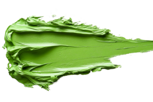 Green paint texture applied on a white background png