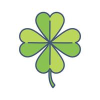 a four leaf clover icon on a white background vector