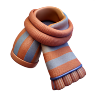 serene artistic Knitted Wool Scarf with Fringes Isolated Element high quality png