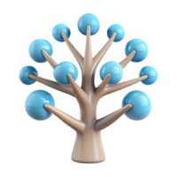 magnificent minimalist Knowledge Tree Graphic Isolated Transparent Background authentic png