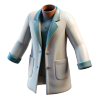 impressive creative Lab Coat White Folded Isolated Element Cutout professional png