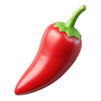 extraordinary rustic Lab Grown Chili Pepper Red Tip Isolated professional png