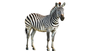 Zebra standing in open space during daylight hours png
