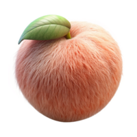wonderful traditional Lab Grown Peach Fuzzy Texture Isolated Element authentic png