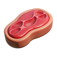 serene modern Lab Grown Steak Cutout Isolated on Transparent Background original png