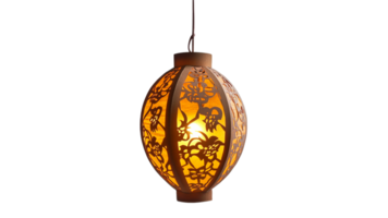 Decorative hanging lantern with intricate designs png