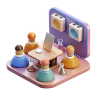 extraordinary minimalist Lab Meeting with Virtual Team Isolated Element genuine png