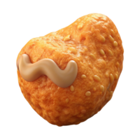 vibrant abstract Lab Produced Chicken Nugget Breaded Texture Cutout professional png