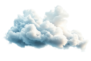Soft clouds floating in a bright blue sky png