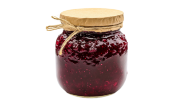 lampone marmellata vaso su bianca sfondo png