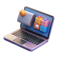 impressive rustic Laptop with Editing Software Transparent Background genuine png