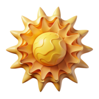serene artistic Layered Paper Cutout Sun Design Cutout premium png