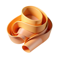 wonderful classic Layered Paper Ribbon Cutout with Curled Edges Transparent Background png
